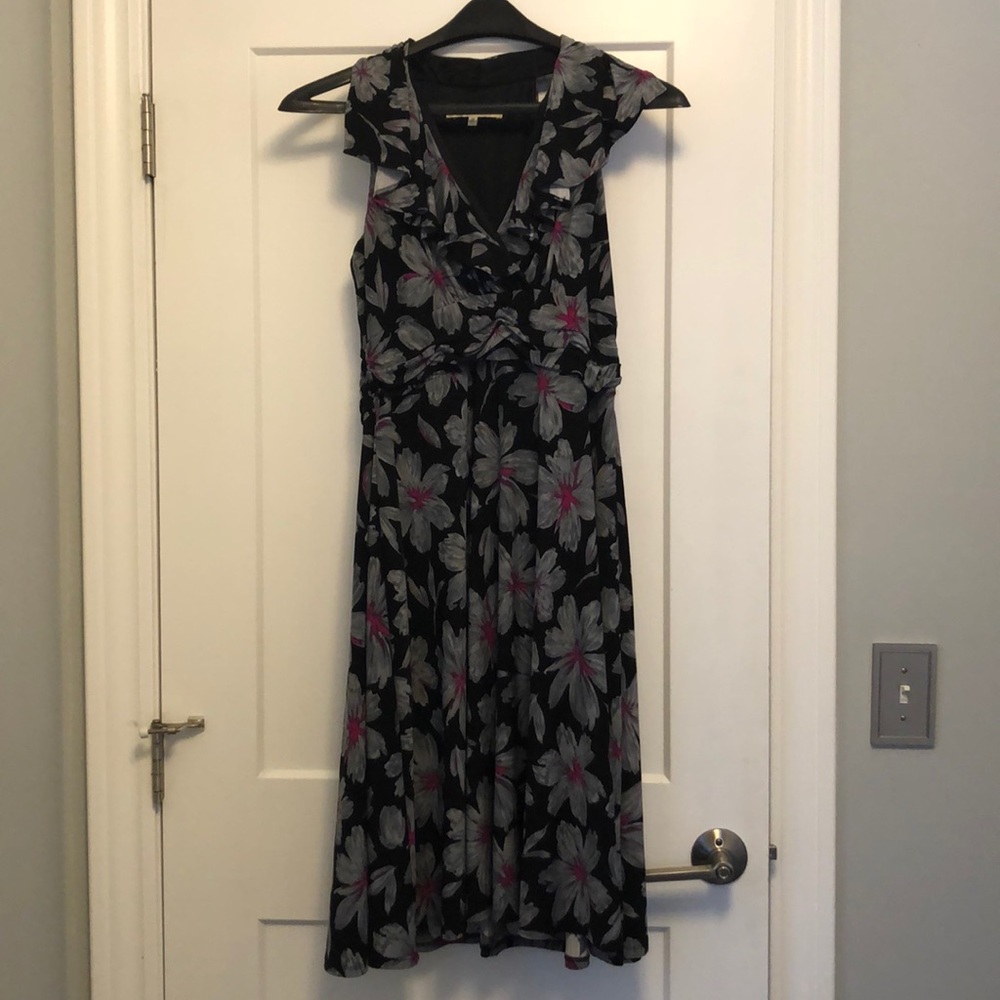 Evan Picone floral razor back dress. Size 12